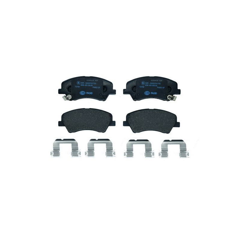 Pastiglie freno asse anteriore - HELLA BRAKE