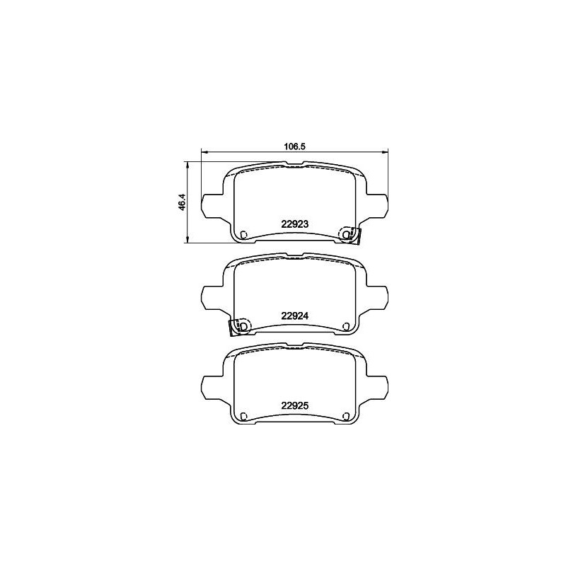 Pastiglie freno asse posteriore - HELLA BRAKE