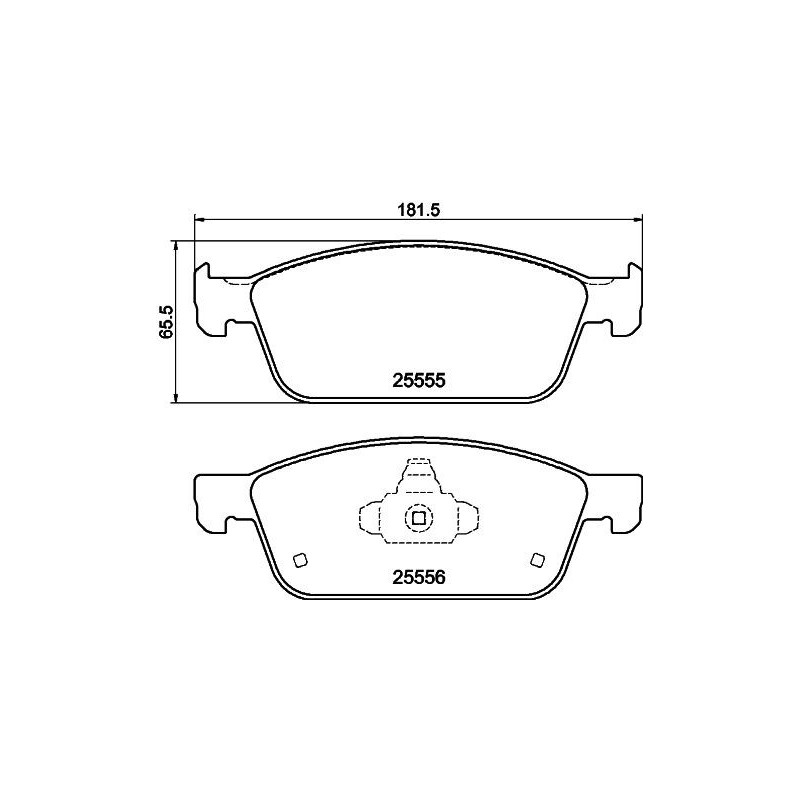 Pastiglie freno asse anteriore - HELLA BRAKE