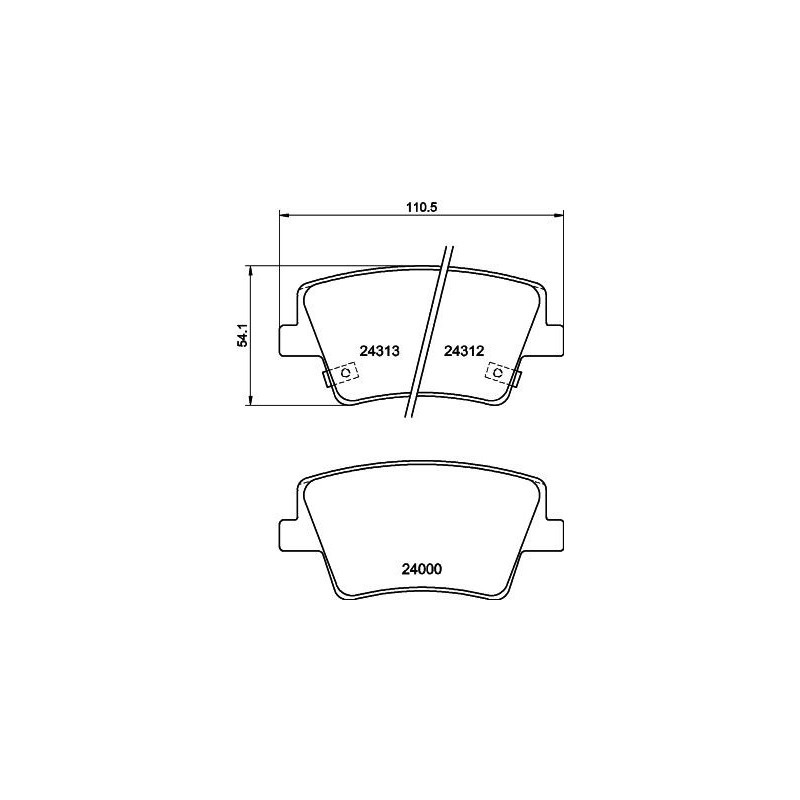 Pastiglie freno asse posteriore - HELLA BRAKE