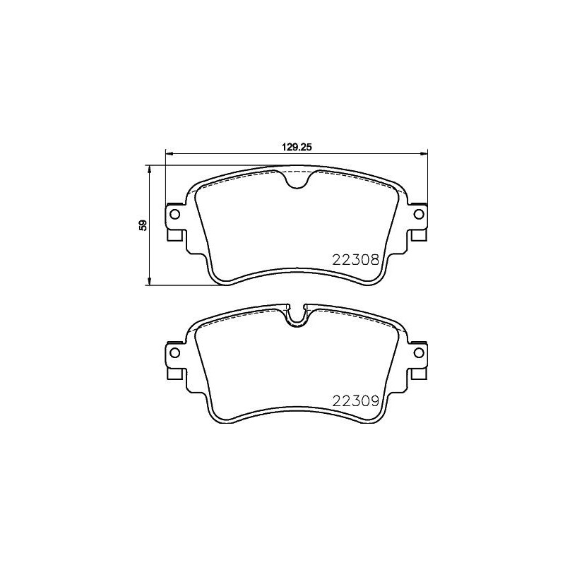 Pastiglie freno asse posteriore - HELLA BRAKE