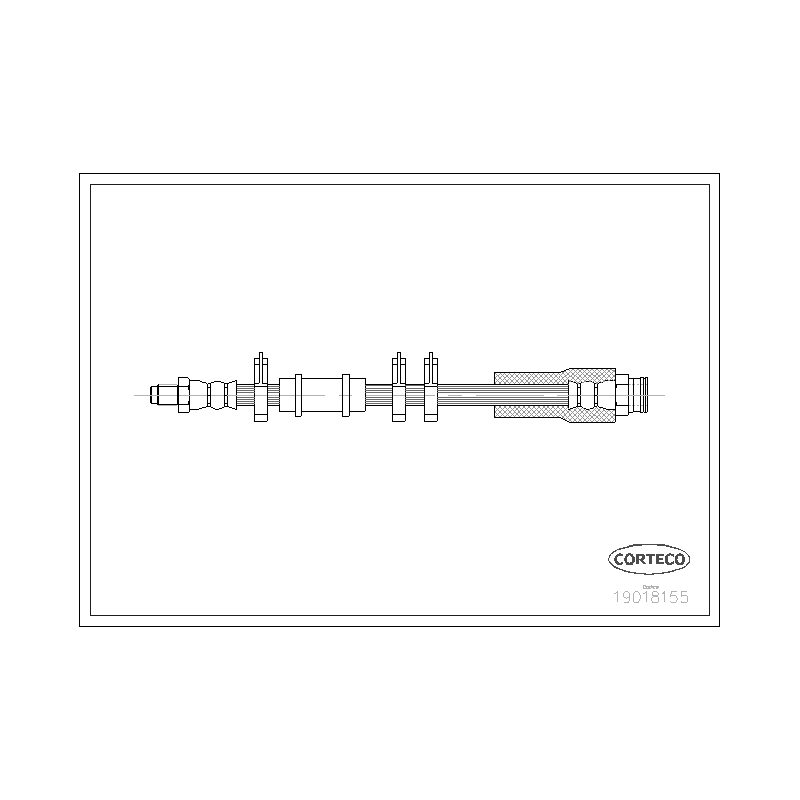 Flessibile freno asse anteriore - CORTECO