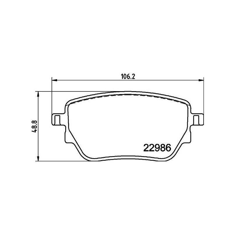 Pastiglie freno asse posteriore - HELLA BRAKE