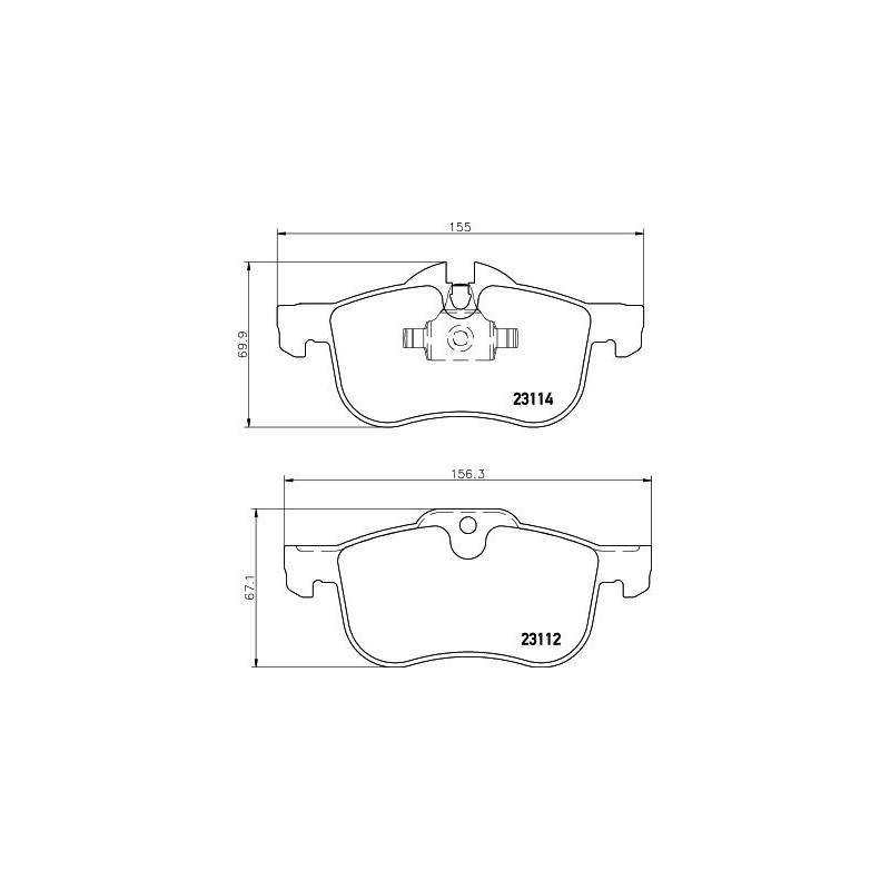 Pastiglie freno asse anteriore - HELLA BRAKE