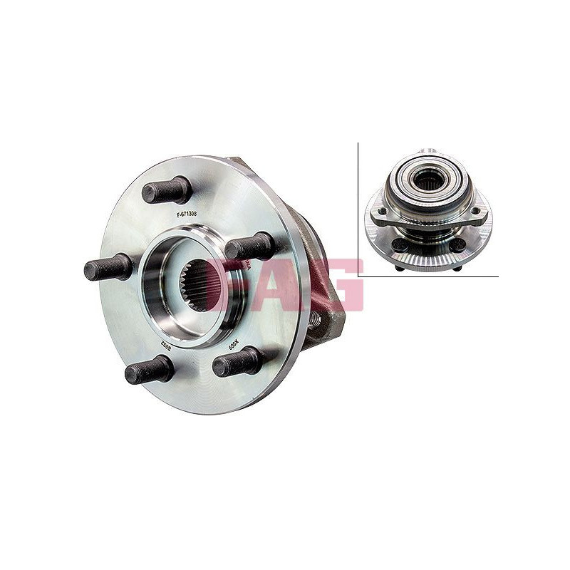 Cuscinetto ruota asse anteriore - FAG