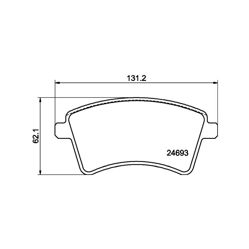 Pastiglie freno asse anteriore - HELLA BRAKE