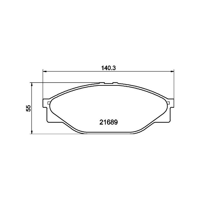 Pastiglie freno asse anteriore - HELLA BRAKE