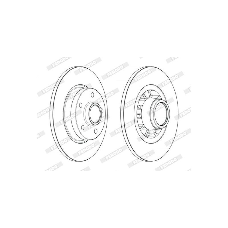 Disco freno asse posteriore - FERODO