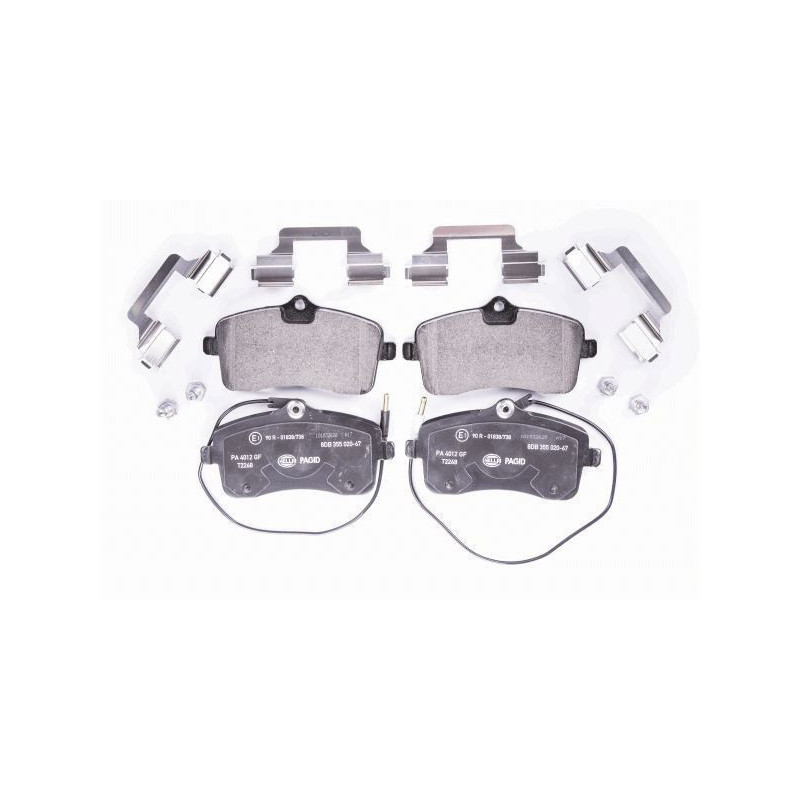 Pastiglie freno asse anteriore - HELLA BRAKE