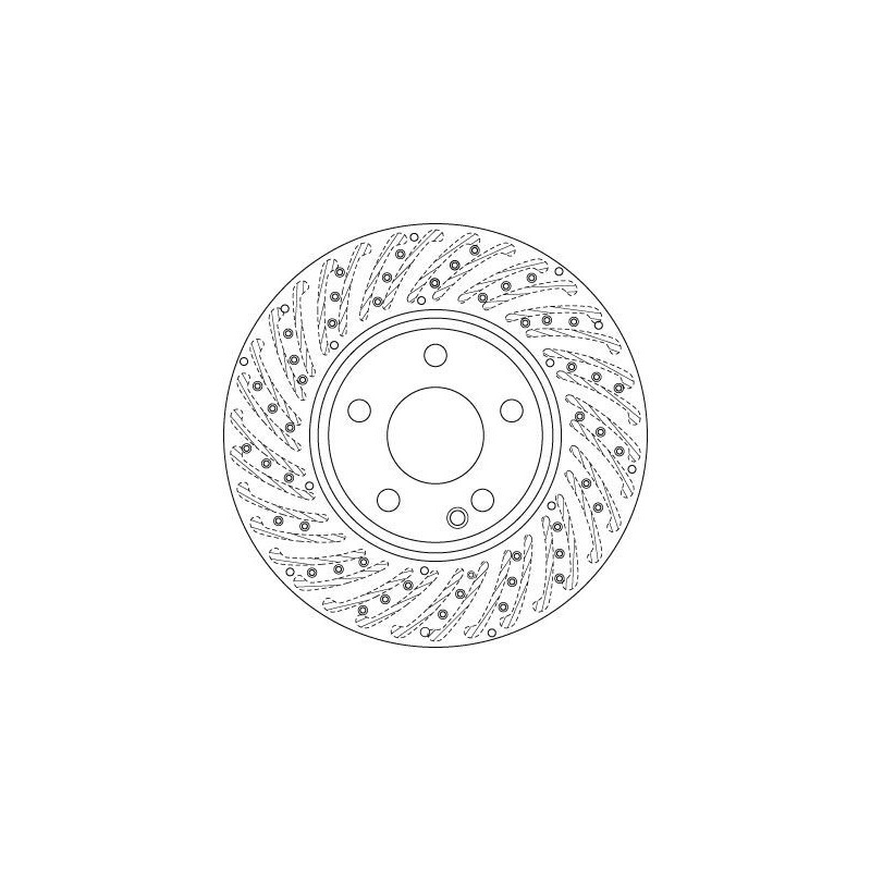 Disco freno asse anteriore - TRW