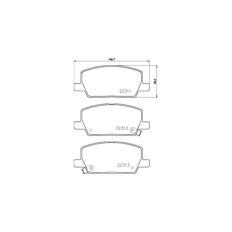 Pastiglie freno asse anteriore - HELLA BRAKE