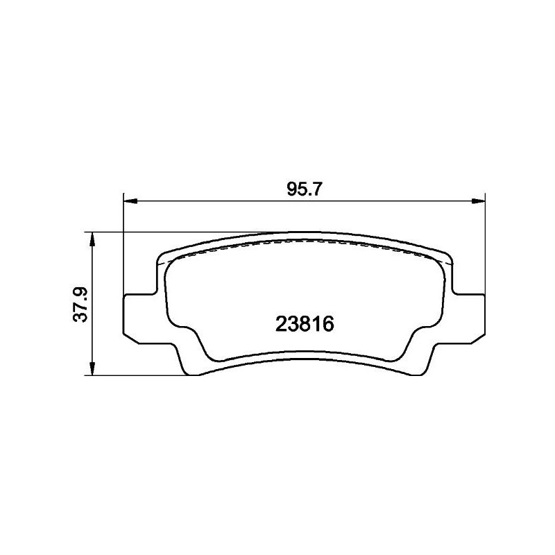 Pastiglie freno asse posteriore - HELLA BRAKE
