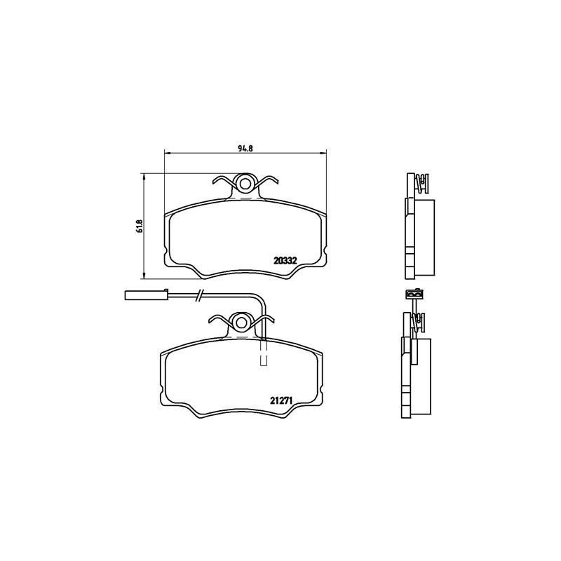 Pastiglie freno asse anteriore - BREMBO