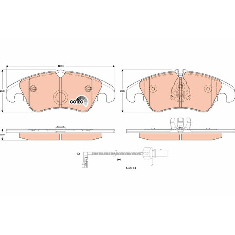 Pastiglie freno asse anteriore - TRW