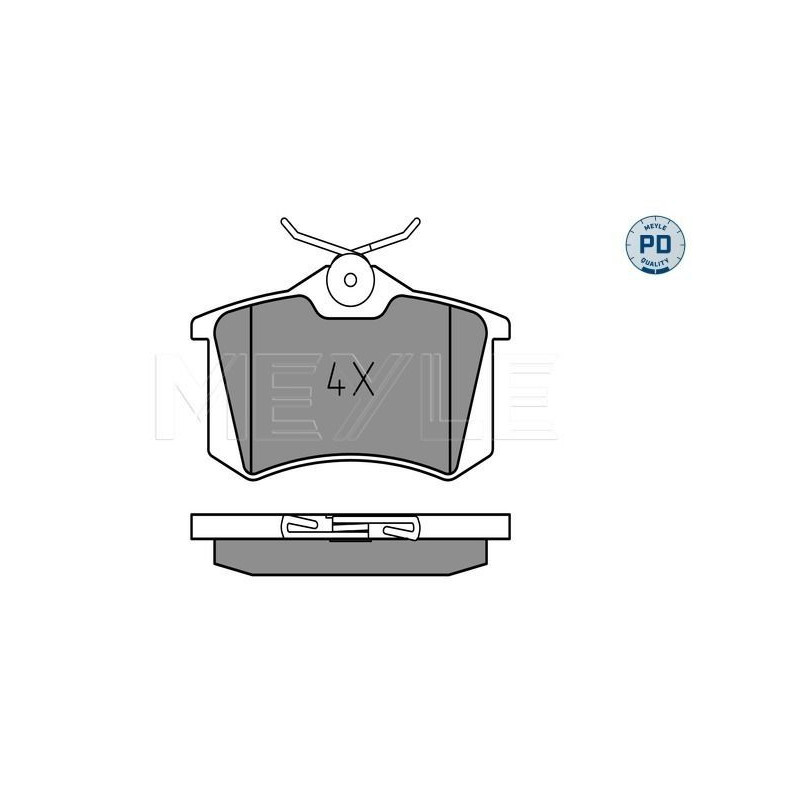 Pastiglie freno asse posteriore - MEYLE