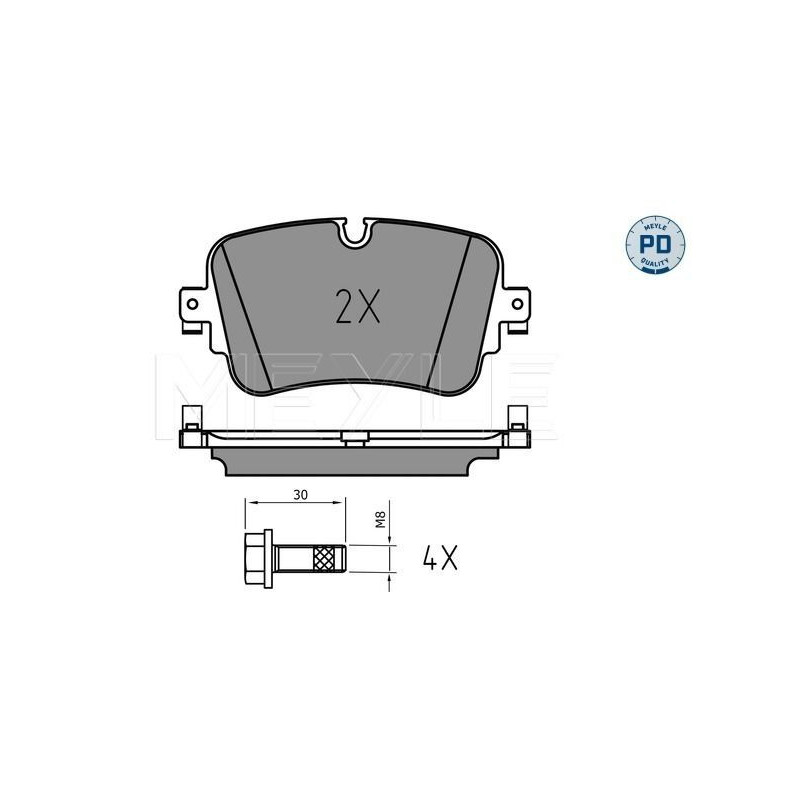 Pastiglie freno asse posteriore - MEYLE