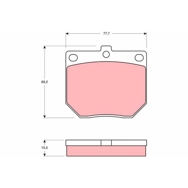 Pastiglie freno asse anteriore - TRW