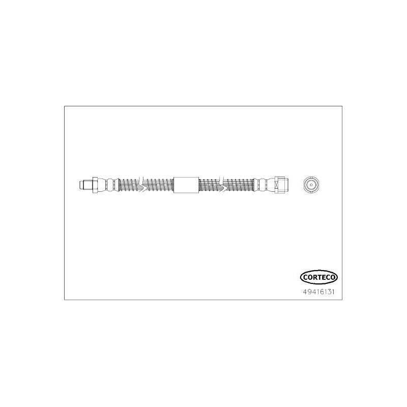 Flessibile freno asse anteriore - CORTECO
