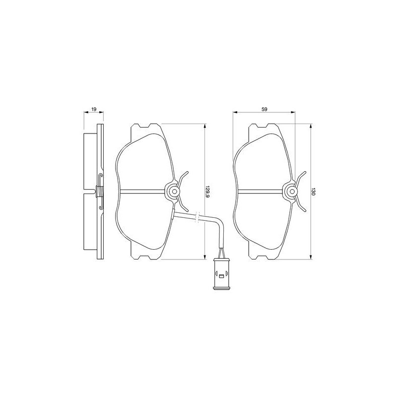 Pastiglie freno asse anteriore - BOSCH