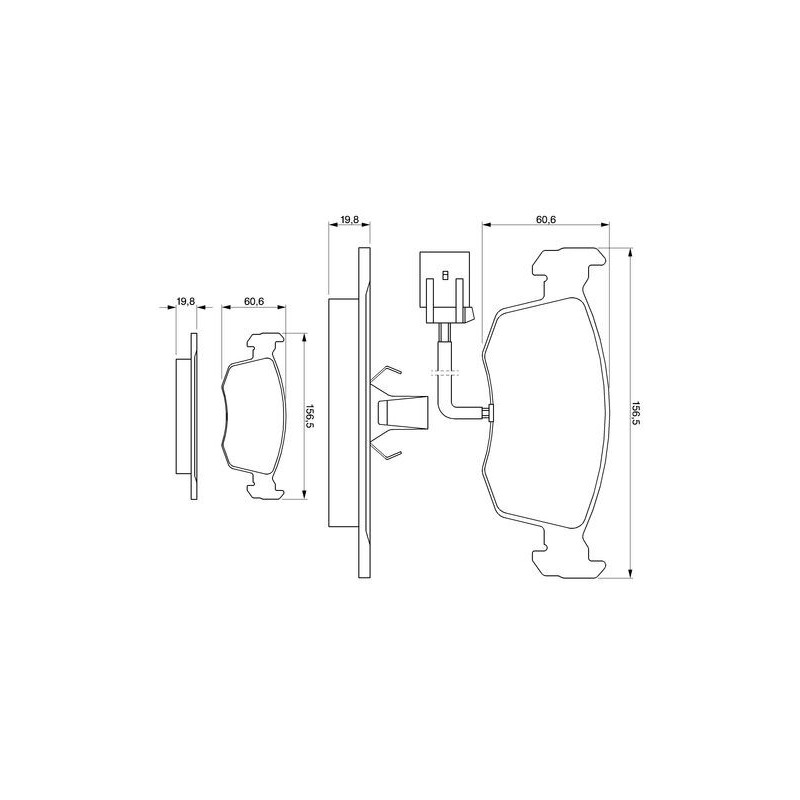 Pastiglie freno asse anteriore - BOSCH