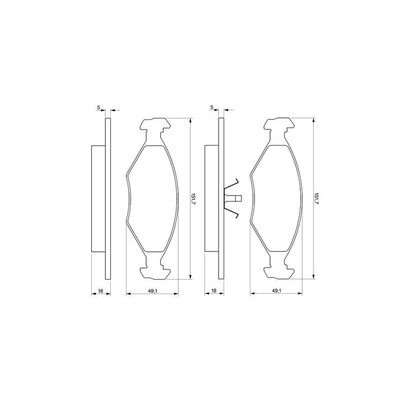 Pastiglie freno asse anteriore - BOSCH
