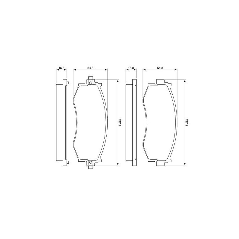 Pastiglie freno asse anteriore - BOSCH