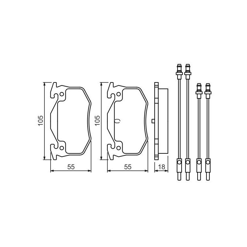 Pastiglie freno asse anteriore - BOSCH
