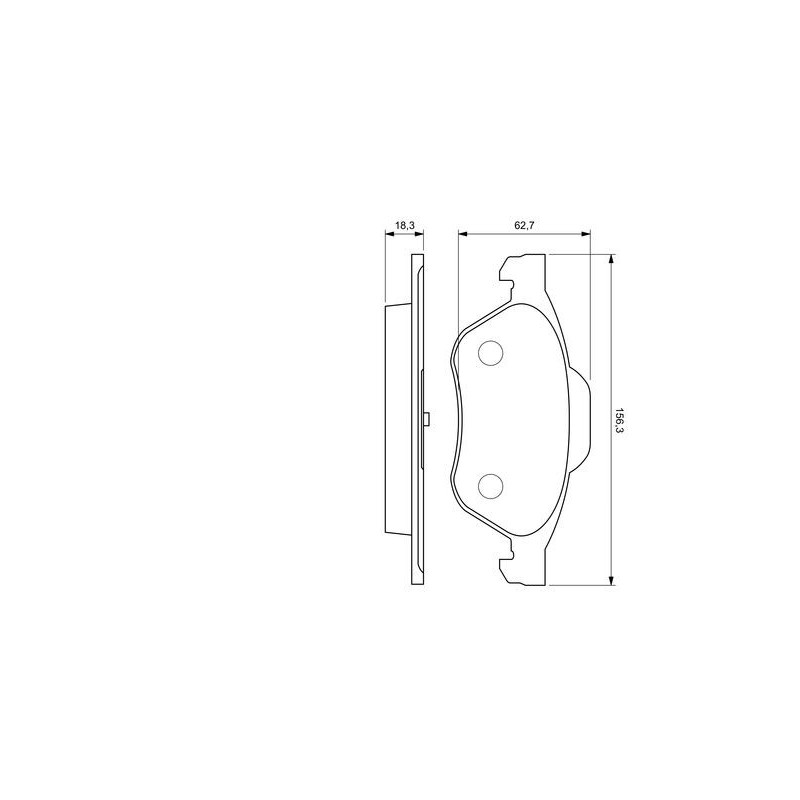 Pastiglie freno asse anteriore - BOSCH