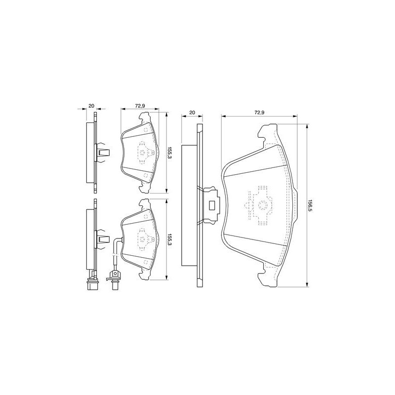 Pastiglie freno asse anteriore - BOSCH