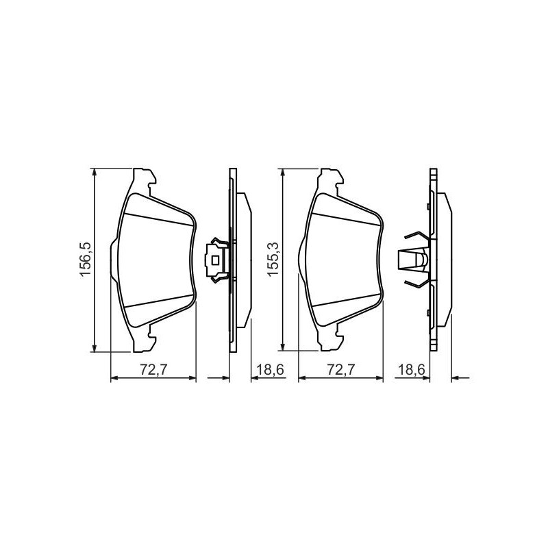 Pastiglie freno asse anteriore - BOSCH
