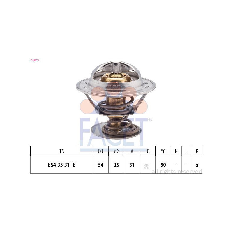 Termostato raffreddamento - FACET