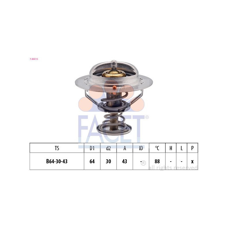 Termostato raffreddamento - FACET