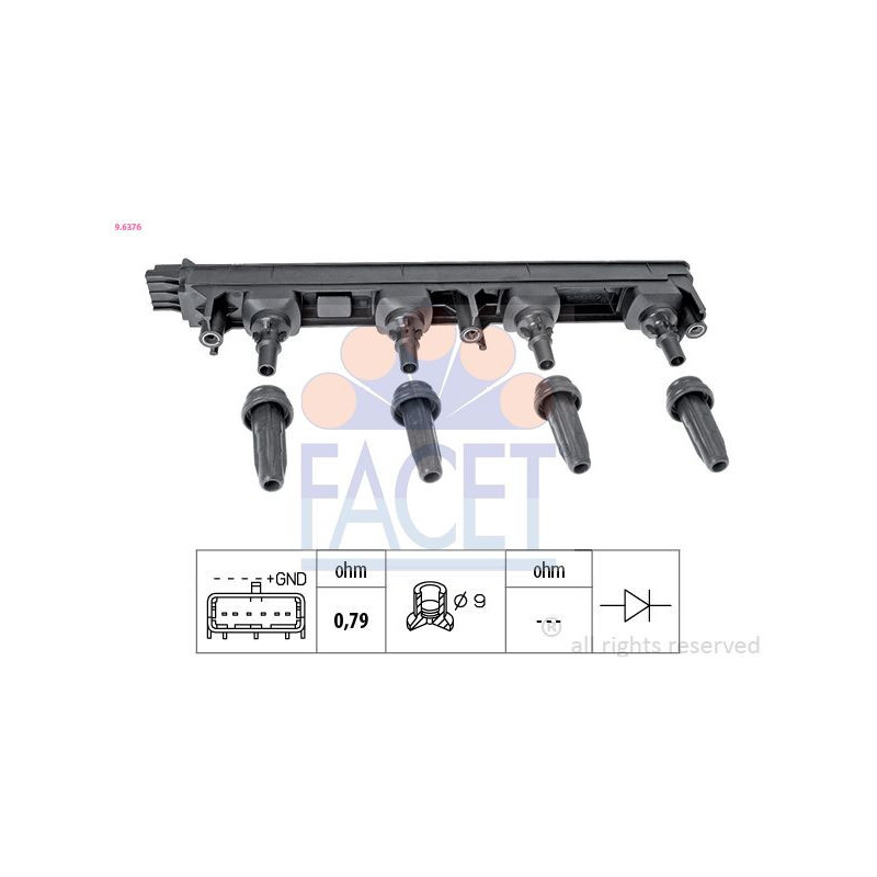 Bobina accensione - FACET