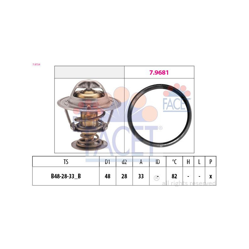 Termostato raffreddamento - FACET