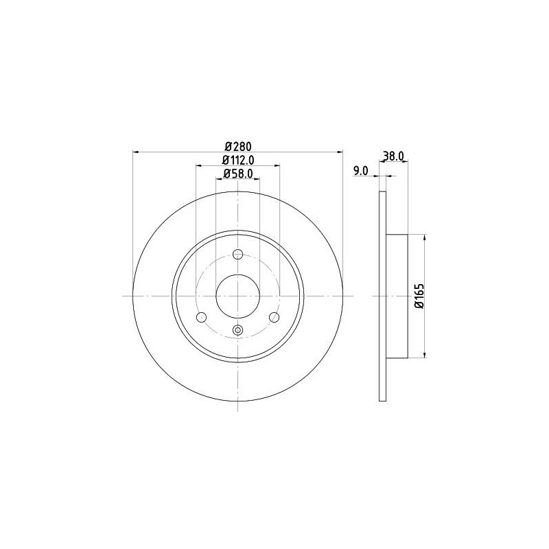 Disco freno asse anteriore - PAGID