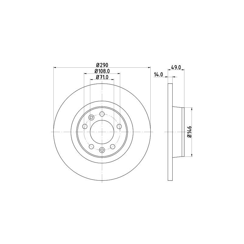 Disco freno asse posteriore - PAGID