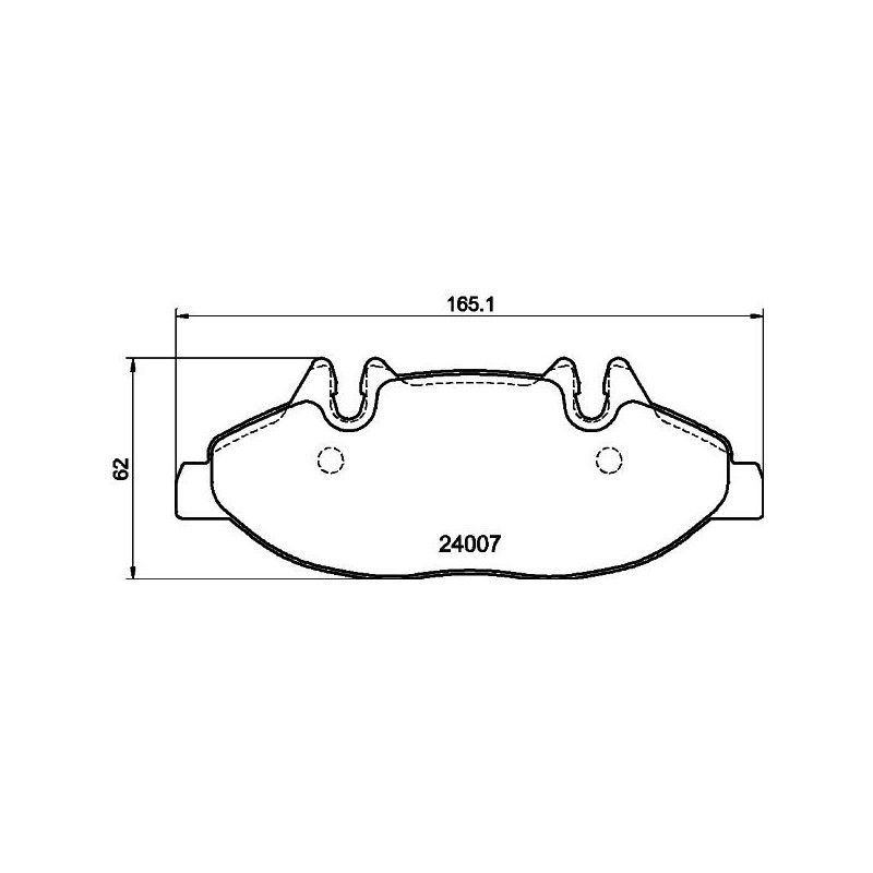 Pastiglie freno asse anteriore - HELLA BRAKE