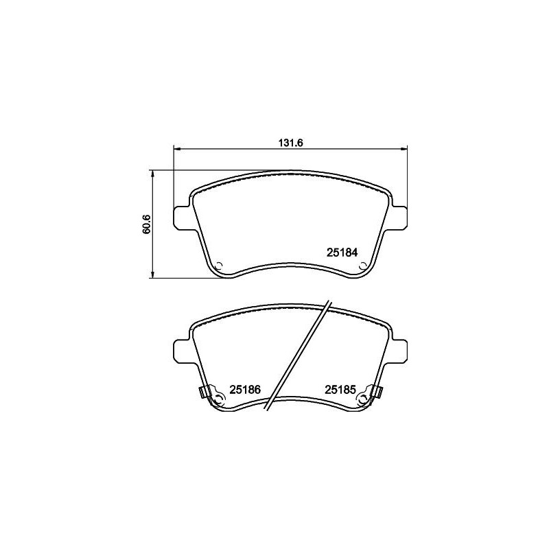 Pastiglie freno asse anteriore - PAGID