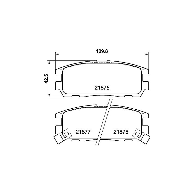 Pastiglie freno asse posteriore - PAGID