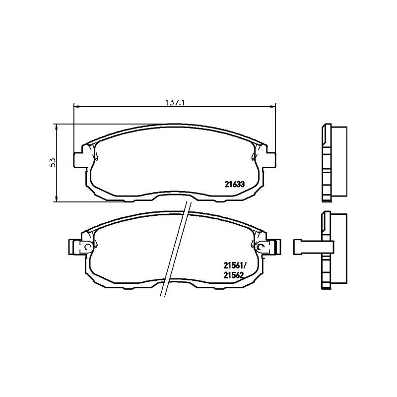 Pastiglie freno asse anteriore - PAGID