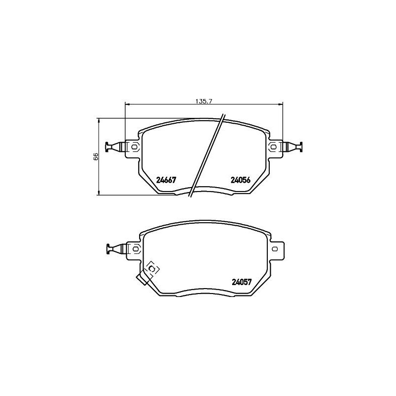 Pastiglie freno asse anteriore - HELLA BRAKE