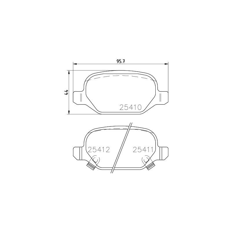 Pastiglie freno asse posteriore - PAGID