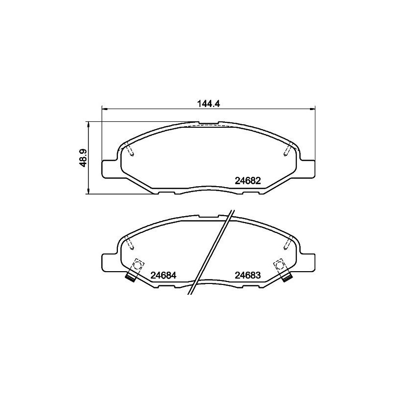 Pastiglie freno asse anteriore - PAGID