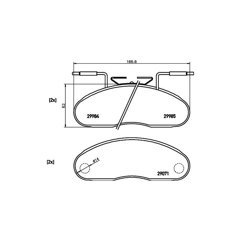 Pastiglie freno asse anteriore - PAGID