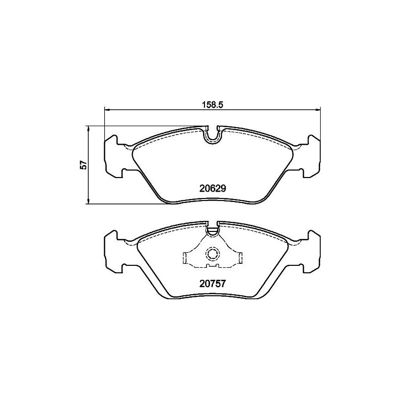 Pastiglie freno asse anteriore - HELLA BRAKE