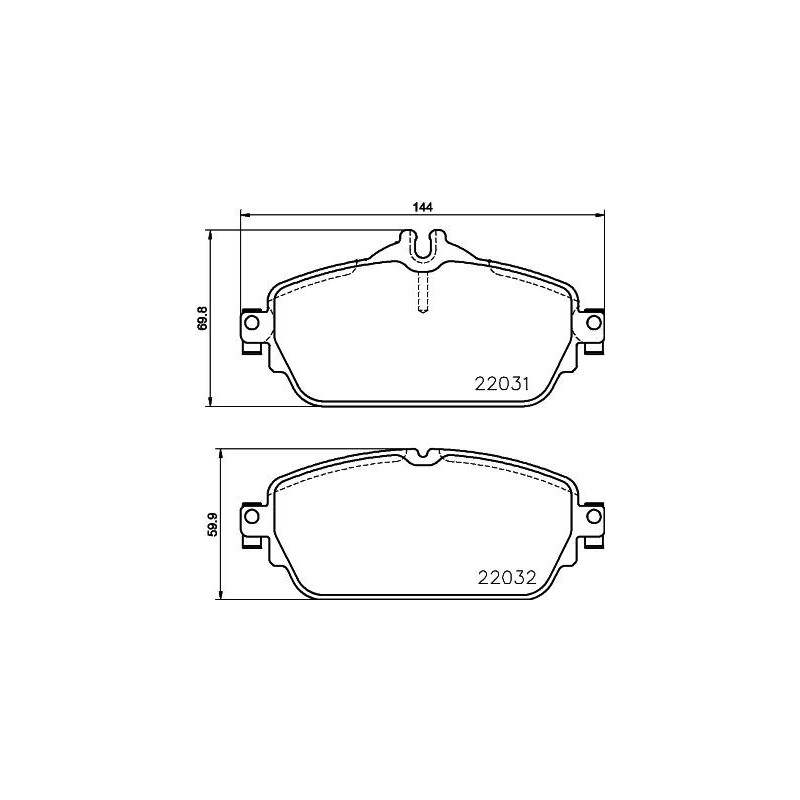 Pastiglie freno asse anteriore - HELLA BRAKE
