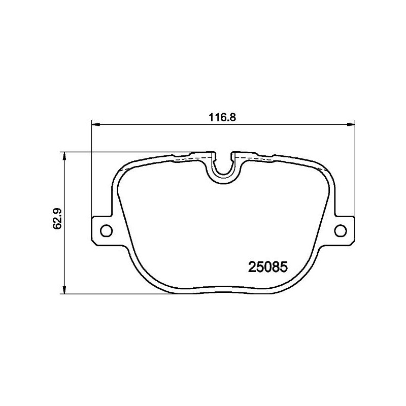 Pastiglie freno asse posteriore - HELLA BRAKE
