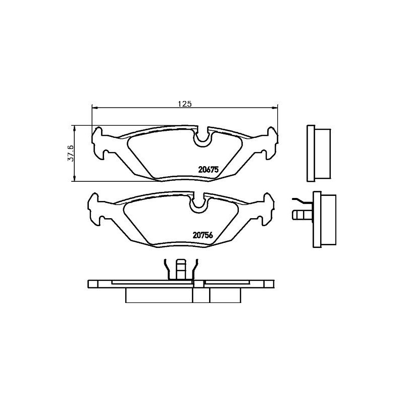 Pastiglie freno asse posteriore - PAGID