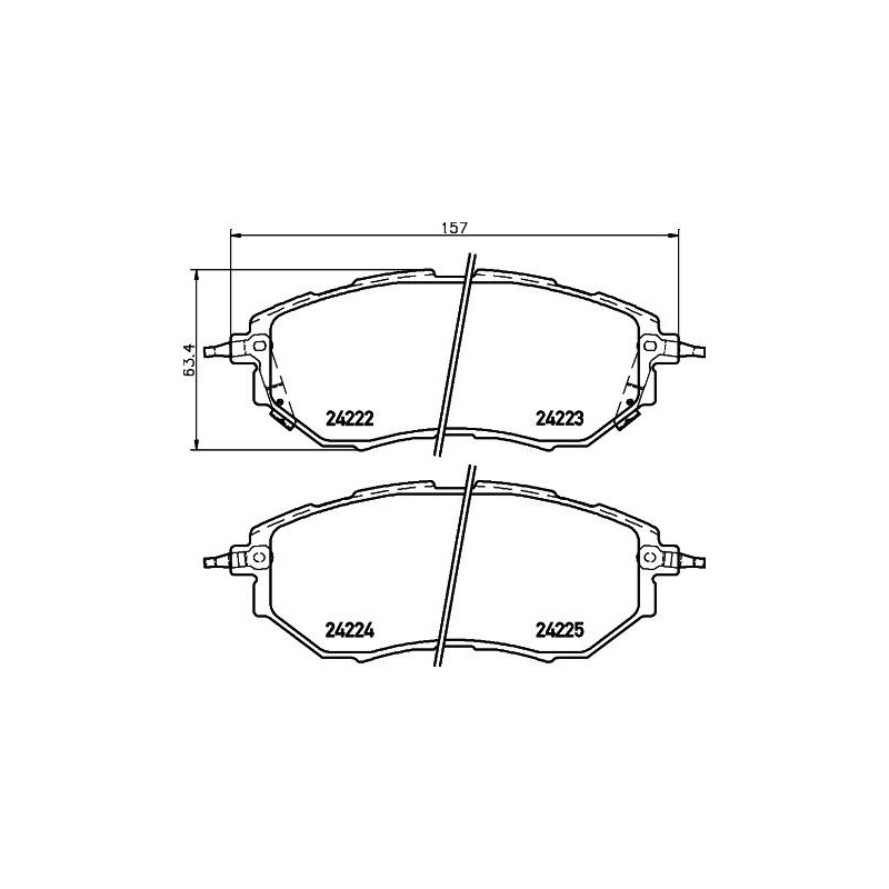 Pastiglie freno asse anteriore - PAGID