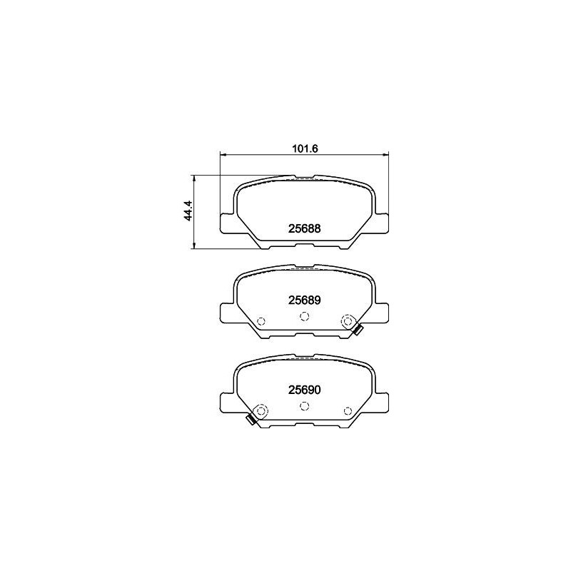 Pastiglie freno asse posteriore - HELLA BRAKE